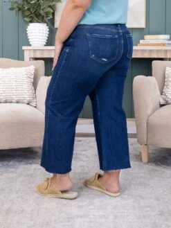 Risen High Rise Crop Wide Button Up Jean | 0-3X -Women Clothing Shop f49197624f956f9382ed0b9277ae9422