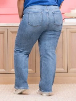 Risen High Rise Ankle Straight Relaxed Jeans | 0 - 3X -Women Clothing Shop f4e5fb20493f09d7e0bbe6852e36fe62