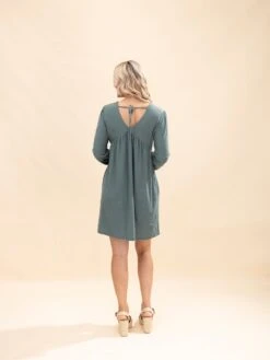 Long Sleeve Swiss Dot Solid Baby Doll Dress | S-3X -Women Clothing Shop f4f7765434f00ca067ddf72449bcfb9e