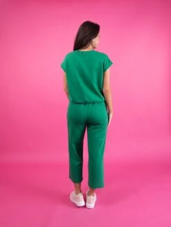 Raw-Cut Elastic Waist Cropped Sweatpants | S - 3X Set W/ Sku51560 -Women Clothing Shop f53fa6902529dfe92421180667ba983c