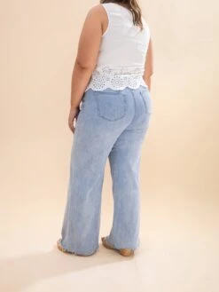 Mica Denim Super High Wide Leg Raw Hem Jean | 0-15 -Women Clothing Shop f54a08f9c4f9b349845e25ed2863a1fb