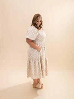 Bohemian Floral Embroidered Smocked Midi Dress | S-3XL -Women Clothing Shop f5f2dc0455878f54f63b0a5d05377d77