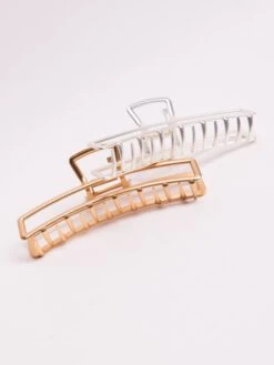 Matte Rectangle Claw Hair Clip