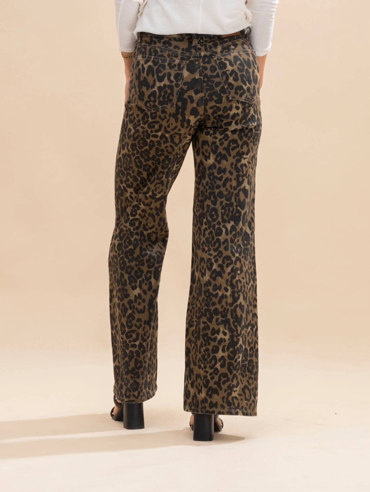Judy Blue High Waist Retro Wide Leopard Print Pant | 0-24 6 Judy Blue High Waist Retro Wide Leopard Print Pant | 0-24 - Image 6