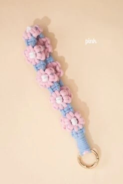 Knit Floral Phone Wristlet Strap By DD Design -Women Clothing Shop f67fe831b585247e59e28ecacc59f77c