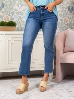 Risen High Rise Ankle Bootcut Jeans | 0 - 3X -Women Clothing Shop f6d2b7a702b50db4fde066bc4850bec6