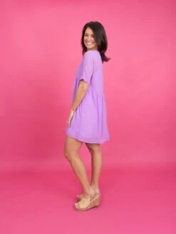 Zenana Swiss Dot V Neck Babydoll Dress | S-XL *Final Sale* -Women Clothing Shop f78ad8c8edbd5958ad31e0d9cdcbac8c