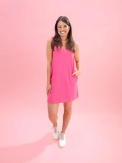 Luxe Scuba V-Neck Sleeveless Dress By DD Design | S - 3XL -Women Clothing Shop f7eaffbc4982334ab76d16b11004d097