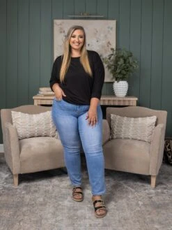 Mica Denim Mid Rise Straight Leg Jeans | 0-15 -Women Clothing Shop f7ee3d8ef54f1a50e39a16319ce2f1eb