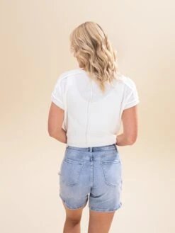 Waist Strap Detail Comfort Stretch Denim Shorts | S-XL 13 Waist Strap Detail Comfort Stretch Denim Shorts | S-XL -Women Clothing Shop f8aeef37c29a82b401a35820253aabe3