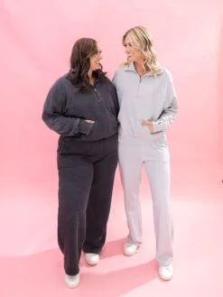 Lived In Wide Leg Garment Washed 32" Pants By DD Design | S-3XL -Women Clothing Shop f919994b56129c2f58878bb32fb9bfba