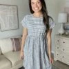 Stripe Baby Doll Dress| S-3X-