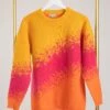 Round Neck Long Sleeve Ombre Sweater | S - XL