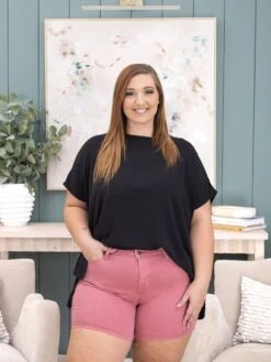 Judy Blue High Waist Garment Dyed & Back Pocket Embroidery Short| S-3XL -Women Clothing Shop faa298a9d66c7de41d1e24c217de19e0