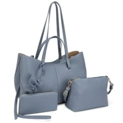 3-Piece Tote Bag Set With Crossbody Pouch And Wristlet Wallet Top's Handbags -Women Clothing Shop faa30aad0b6020d2e02236fdcbd70820
