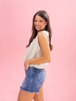 Diva Denim High Rise Expose Button Fray Hem Shorts | XS - 3X 19 Diva Denim High Rise Expose Button Fray Hem Shorts | XS - 3X -Women Clothing Shop fba25ad1cfb470404900b28c7bc6f952