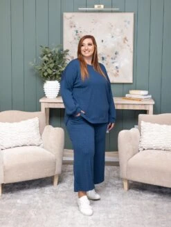 Textured Knit 24" Pants With Pockets And Tie Waistby DD Design| S - 3XL Pair W/ Sku56978 -Women Clothing Shop fd31ae58d8b8a1a975b7ca57716cfbda