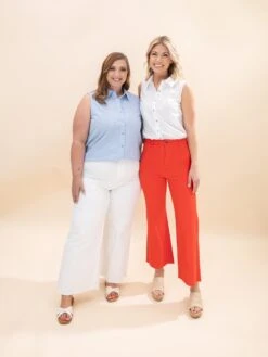 Stretch Wide Leg Denim Jeans | S-XL