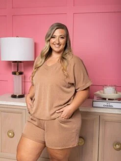 Raised Rib Shorts W/ Pockets | S-3XL Set W/ Sku54109 -Women Clothing Shop fe2b61771279070177a3758e3a6404fe