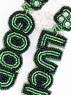 Beaded St. Patrick's Post Earring -Women Clothing Shop fe71cd0182f4ffd9f317310af43593d9