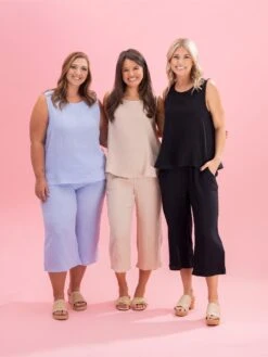 Cotton Gauze Pants W/ Elastic Waist & Front Pockets By DD Design | S-3XL Pair W/ Sku63209 -Women Clothing Shop fe7c594644b10b89c047017f5e28a048