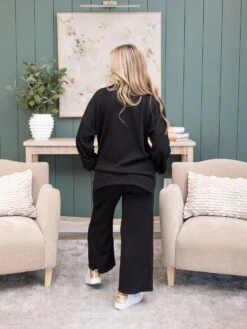 Textured Knit 24" Pants With Pockets And Tie Waistby DD Design| S - 3XL Pair W/ Sku56978 -Women Clothing Shop ff6475dc3d68ea46480602aea70dfd32