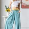 Washed Twofer Waistband Wide Leg Pants | S - XL Oli & Hali