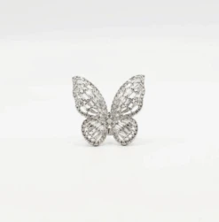 Big Butterfly Crystal Ring Treasure Jewels