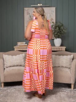 Boho Gingham Tied Strap Smocked Maxi Dress | S - XL -Women Clothing Shop ffa5447d2755ebbc7120e34a6d13ae87