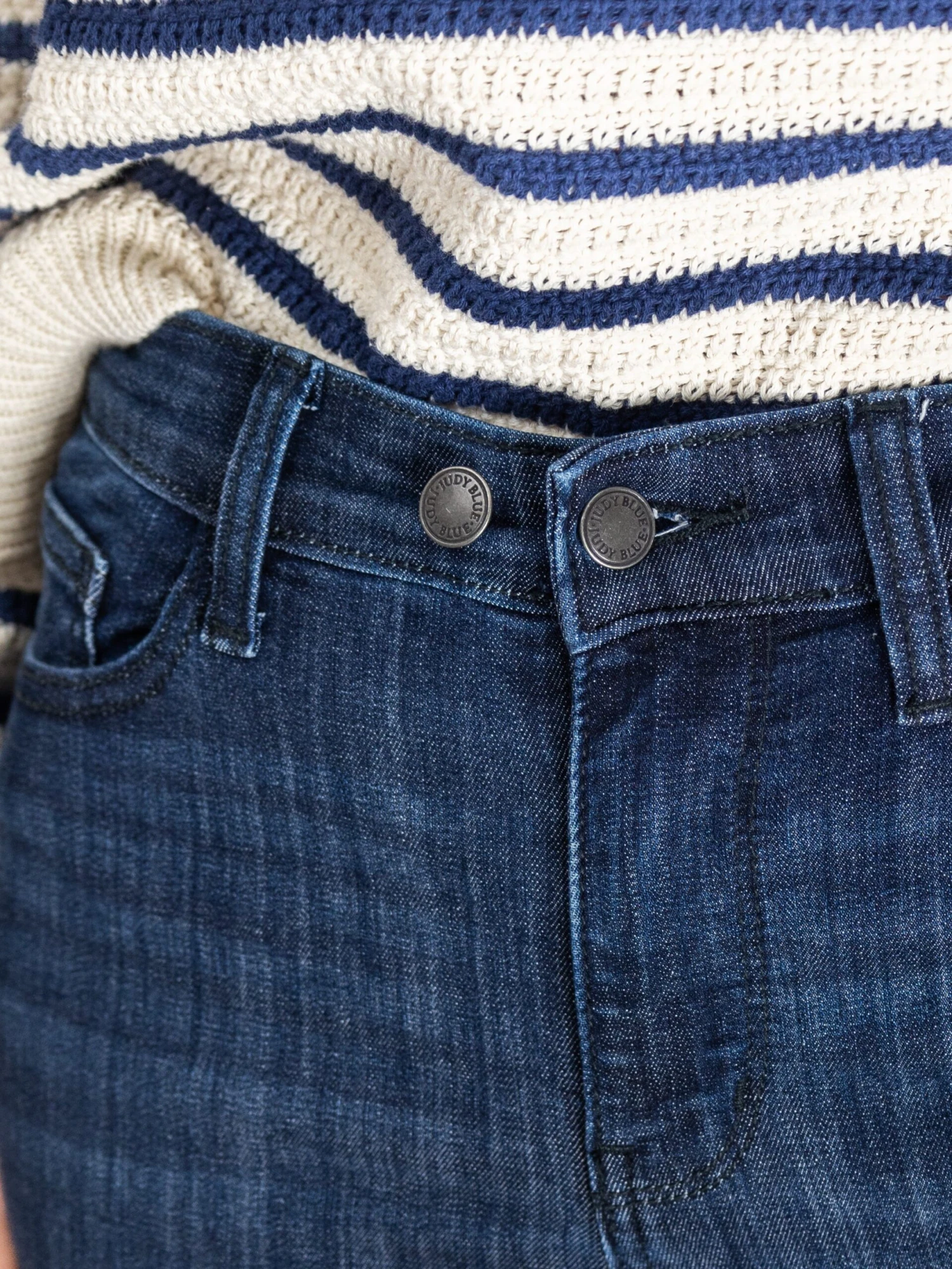 Judy Blue Mid Rise Skinny W/ Raw Hem Jean | 0-24 6 Judy Blue Mid Rise Skinny W/ Raw Hem Jean | 0-24 - Image 6