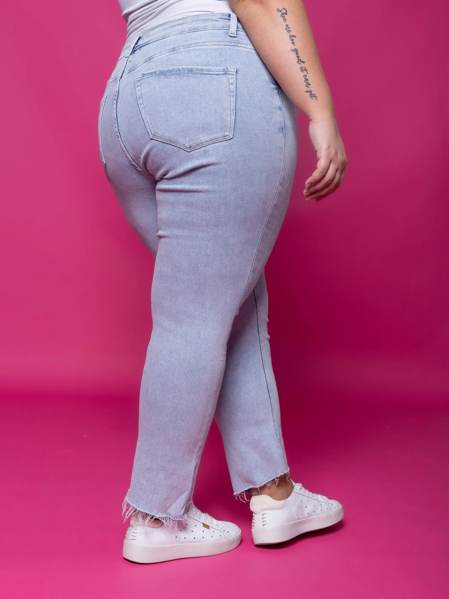 Vervet High Rise Slim Straight Jeans W/ Frayed Hem | 1-22 3 Vervet High Rise Slim Straight Jeans W/ Frayed Hem | 1-22 - Image 3