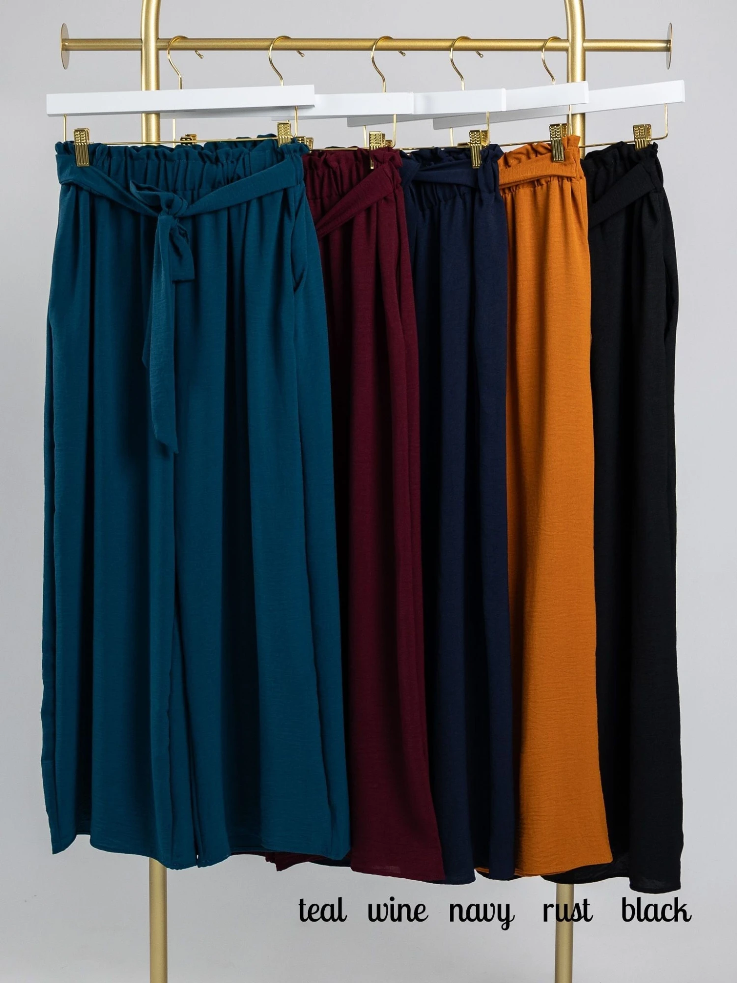 Amazing Airflow Wide Leg Ankle Pants W/ Ribbon Tie | S-3X 1 Amazing Airflow Wide Leg Ankle Pants W/ Ribbon Tie | S-3X