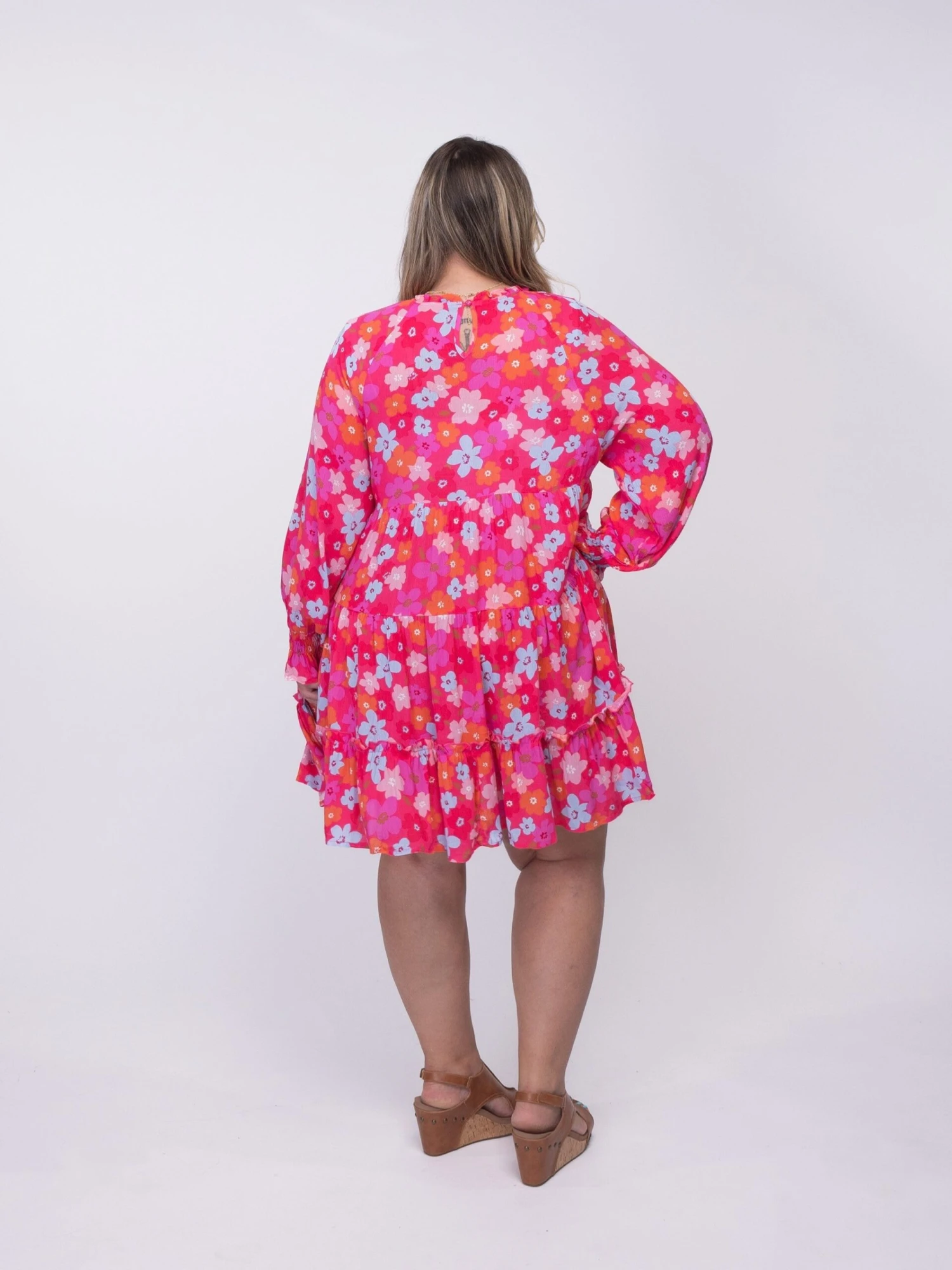 Round Neck Floral Babydoll Dress | S - XL 6 Round Neck Floral Babydoll Dress | S - XL - Image 6