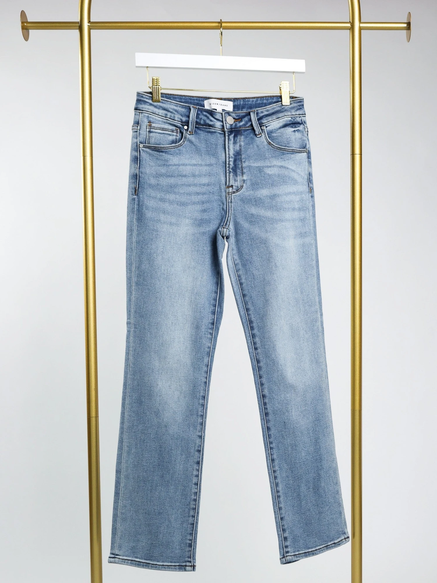 Risen Mid Rise Slim Straight Ankle Length Jeans | 0 - 3X 1 Risen Mid Rise Slim Straight Ankle Length Jeans | 0 - 3X