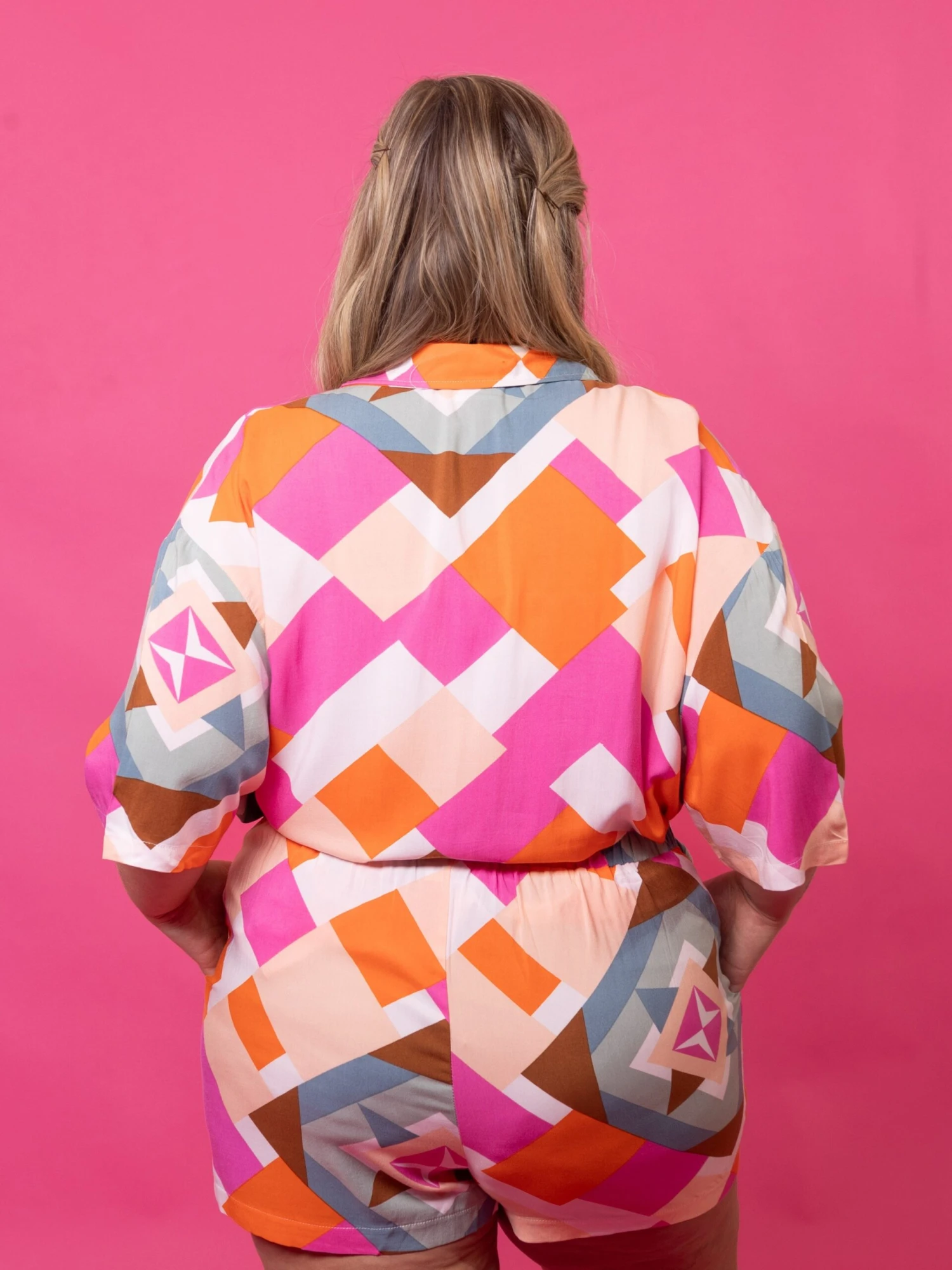 Abstract Print Drawstring Shorts | S - 3X W/ Sku50071 4 Abstract Print Drawstring Shorts | S - 3X W/ Sku50071 - Image 4