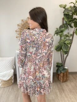 Paisley Long Sleeve Button Up Dress | S - L -Women Clothing Shop hT3ognfSHywPeocuwVEh1cY8ehZxrE9kBr8NQGe5