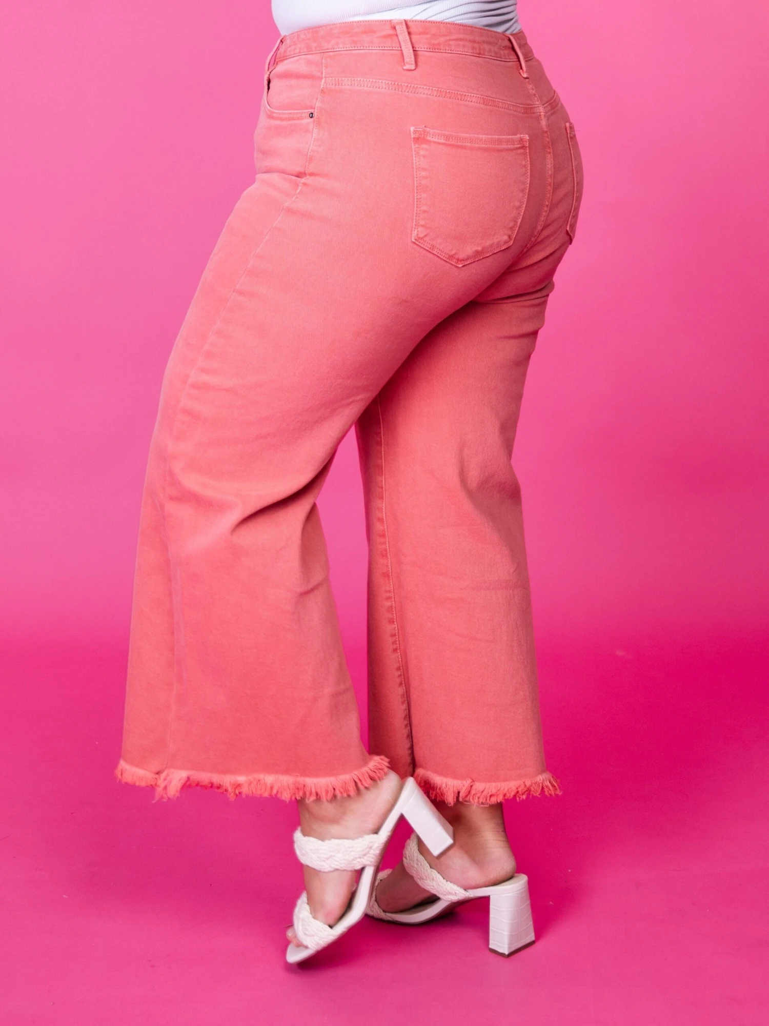 Risen High Rise Crop Wide Leg Pants | 0-3X 2 Risen High Rise Crop Wide Leg Pants | 0-3X - Image 2