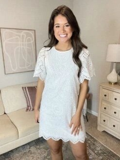 Embroidered Eyelet Dress | S-XL *Final Sale*