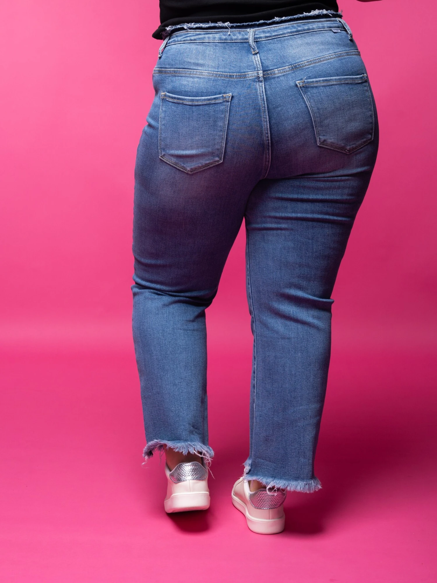 Risen Memorably Made Raw Hem Cropped Jeans | 0 - 3X 2 Risen Memorably Made Raw Hem Cropped Jeans | 0 - 3X - Image 2