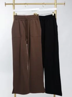 Rae Mode Fleece Straight Leg Drawstring Lounge Pants | S - 3XL