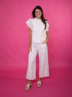 Relaxed Wide Leg Eyelet Lace Pants | S-L Set W/ Sku49806 11 Relaxed Wide Leg Eyelet Lace Pants | S-L Set W/ Sku49806 -Women Clothing Shop lWdDsHxcqqslOZS9VxM1fISUvPaSXMpwLVIHsKsU