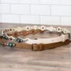 Turquoise Metallic Studded Thin Belt