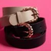 Twisted Textured Buckle Duo Belt Set*Final Sale*