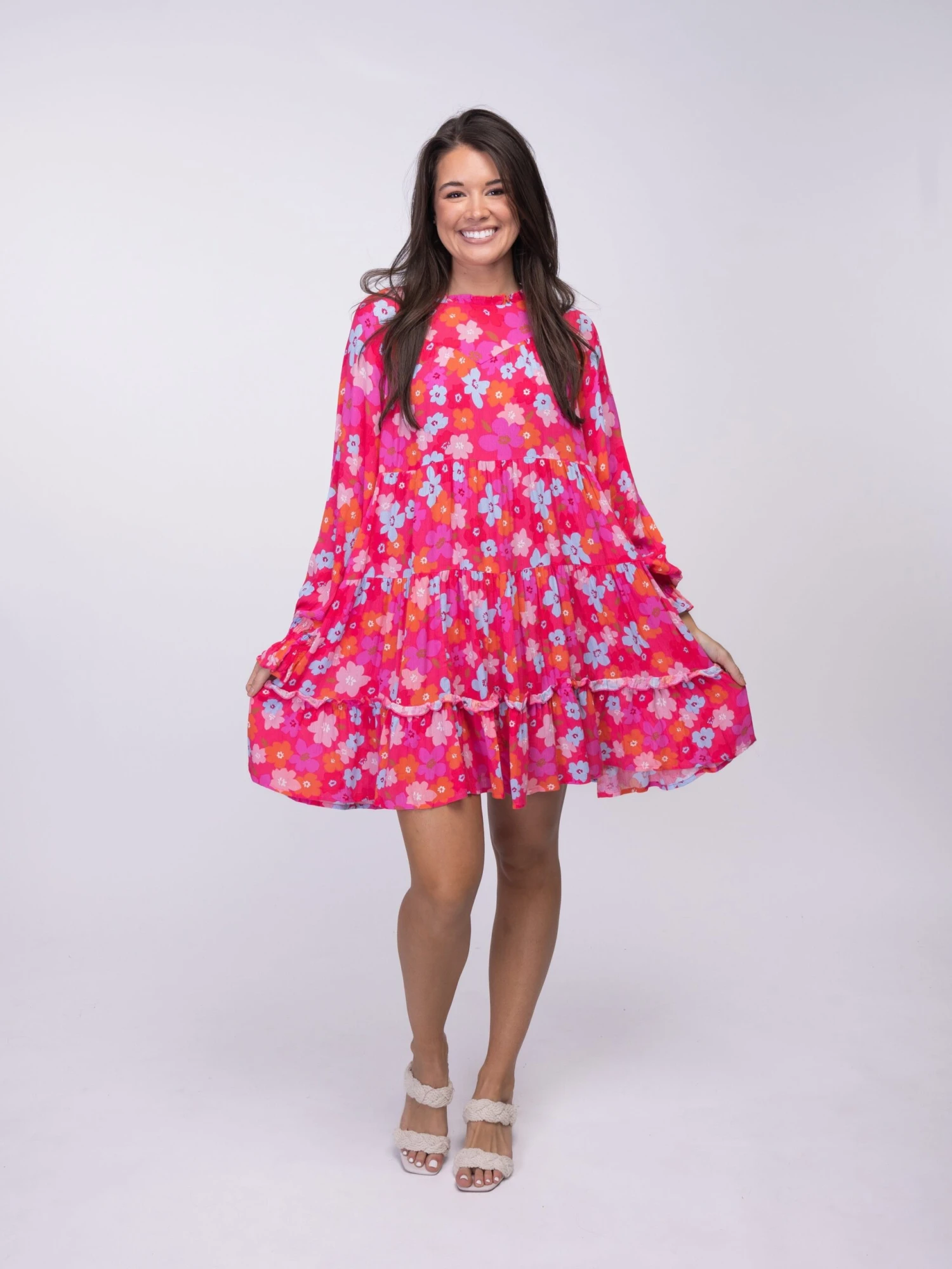 Round Neck Floral Babydoll Dress | S - XL 2 Round Neck Floral Babydoll Dress | S - XL - Image 2