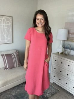 Airflow Short Sleeve Midi Dress | S-2X -Women Clothing Shop rG8tBokpZl1w05jZq2r2axqsukjpyIYDHAKwJT56