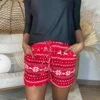 Mistletoe Kisses Casual Shorts *Final Sale*