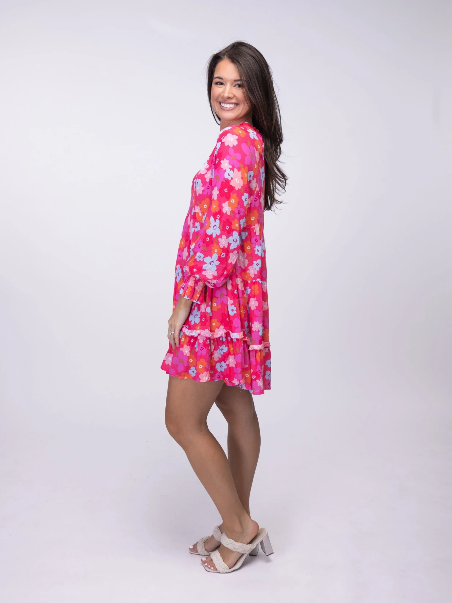 Round Neck Floral Babydoll Dress | S - XL 5 Round Neck Floral Babydoll Dress | S - XL - Image 5