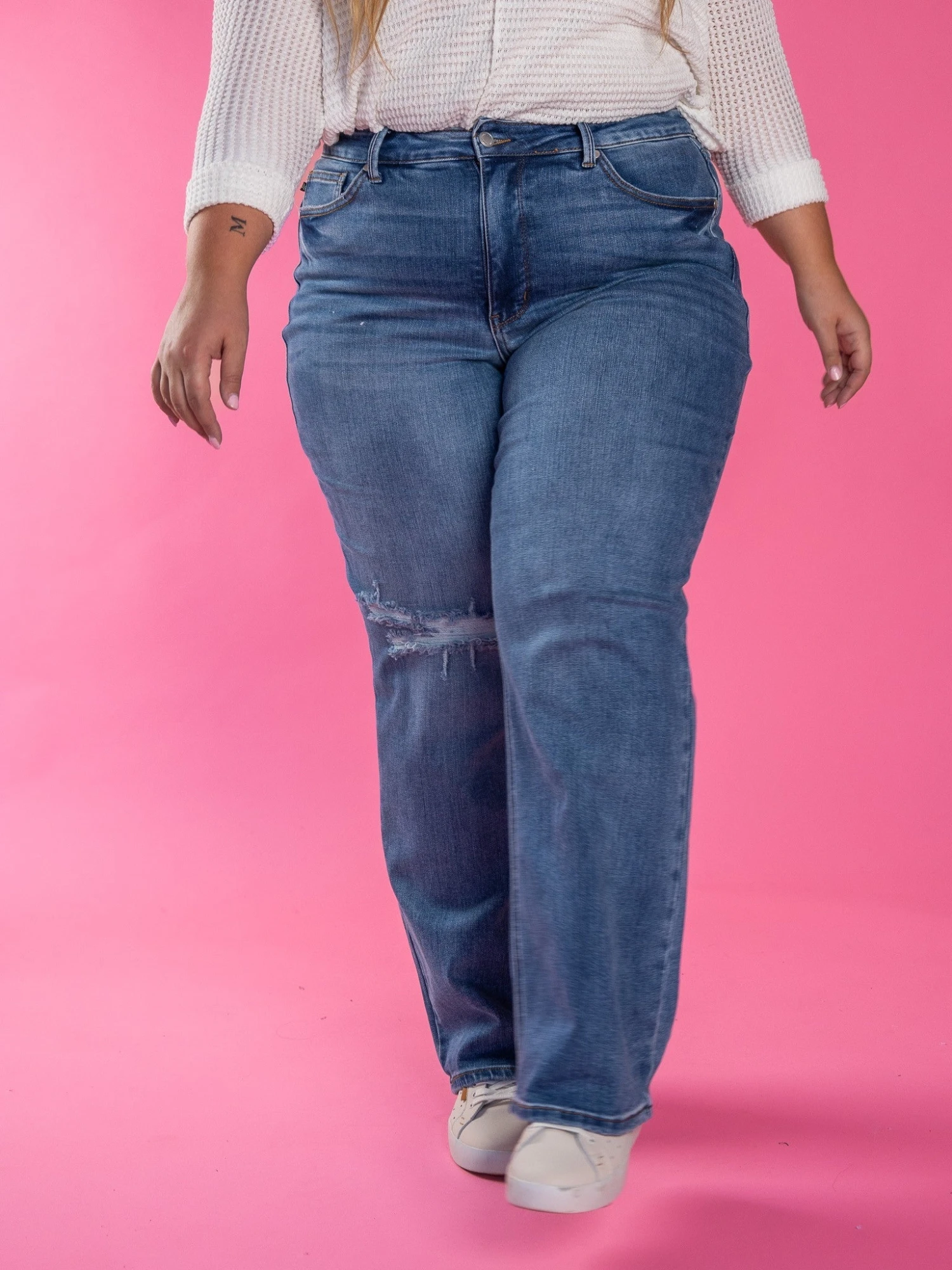 Judy Blue High Waist Tummy Control 90's Straight Leg Jeans | 1 - 24 2 Judy Blue High Waist Tummy Control 90's Straight Leg Jeans | 1 - 24 - Image 2