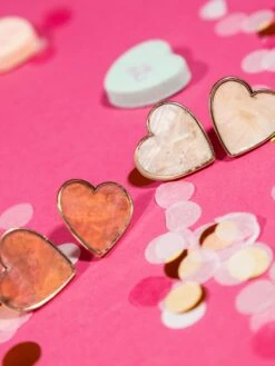 Heart Post Earrings