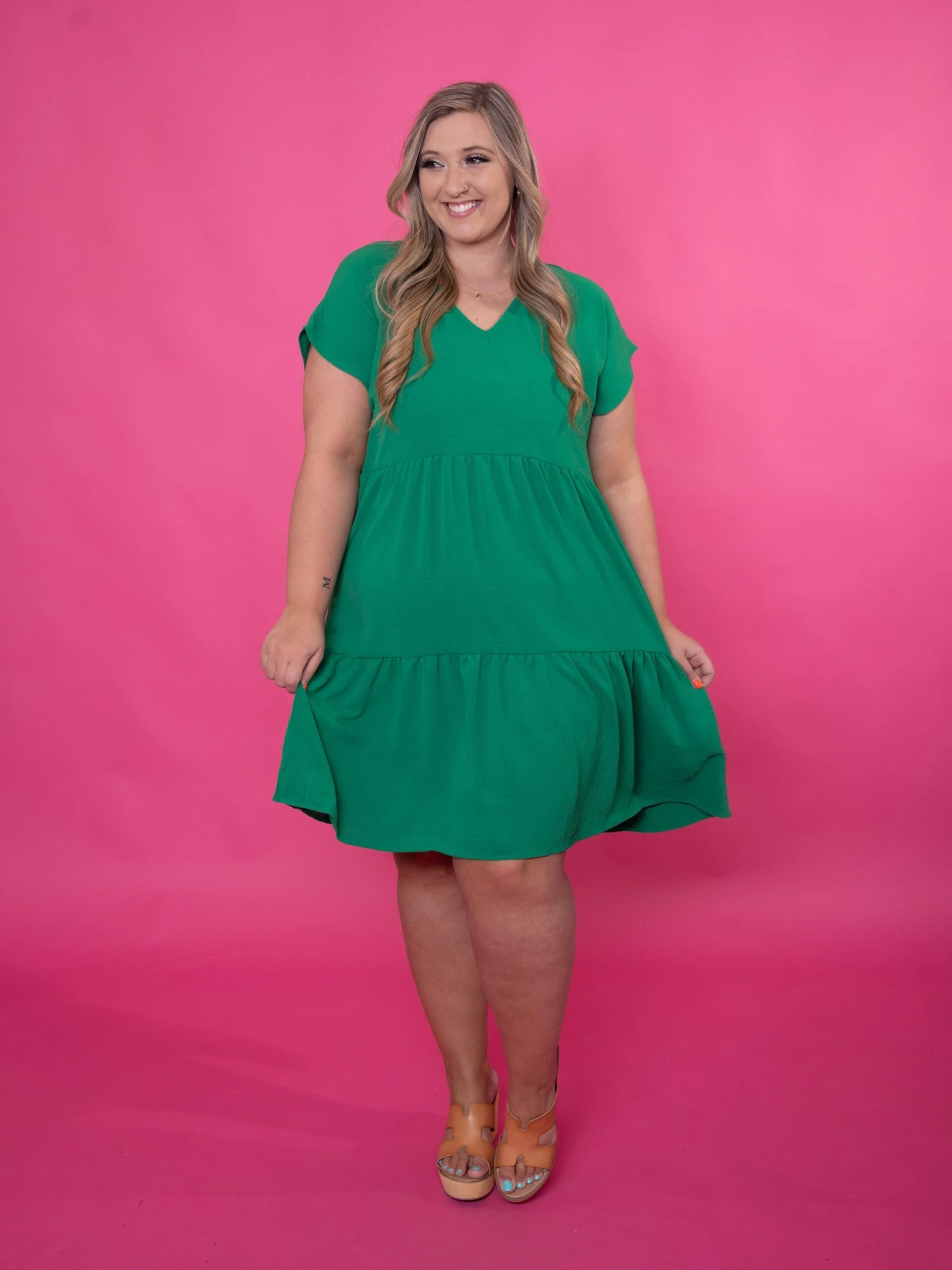 Tiered Mini Dress | S - 3X 2 Tiered Mini Dress | S - 3X - Image 2